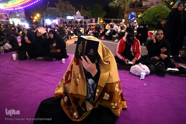 مراسم احیای شب ۲۳ ماه مبارک رمضان در مسجد امام صادق (ع) میدان فلسطین