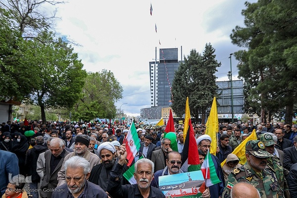 راهپیمایی روز قدس در قزوین