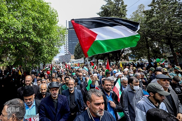 راهپیمایی روز قدس در قزوین