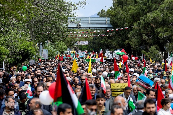 راهپیمایی روز قدس در قزوین