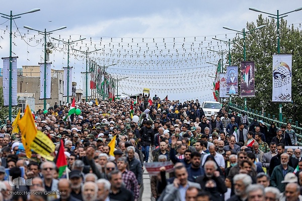 راهپیمایی روز قدس در قزوین