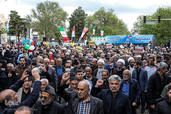 راهپیمایی روز قدس در قزوین