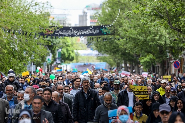 راهپیمایی روز قدس در قزوین