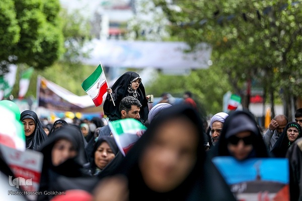 راهپیمایی روز قدس در قزوین