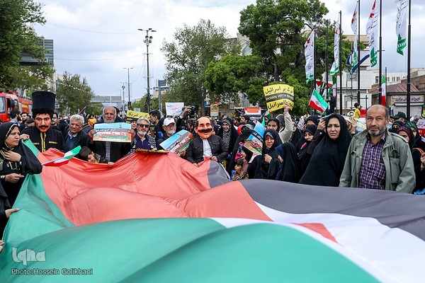 راهپیمایی روز قدس در قزوین