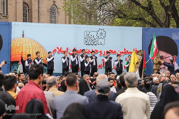 راهپیمایی روز قدس در تبریز‎