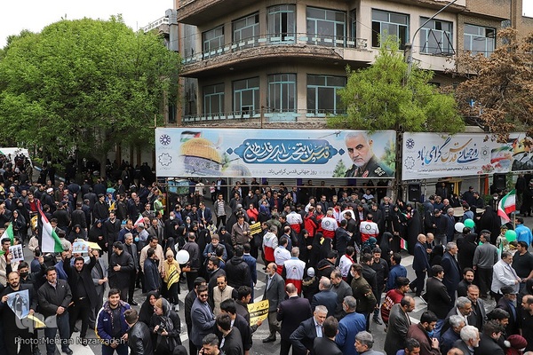 راهپیمایی روز قدس در تبریز‎