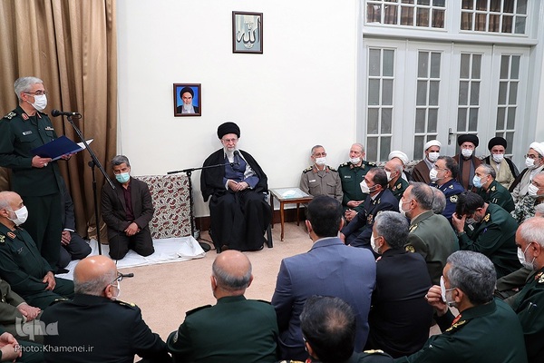 دیدار جمعی از فرماندهان ارشد نیروهای مسلح با رهبر معظم انقلاب