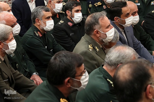 دیدار جمعی از فرماندهان ارشد نیروهای مسلح با رهبر معظم انقلاب