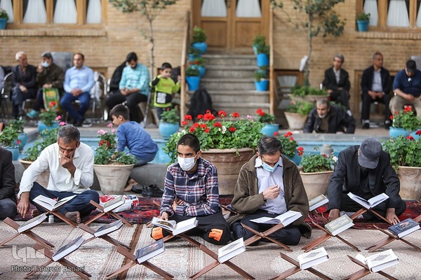 ترتیل‌خوانی قرآن در خانه مدرس