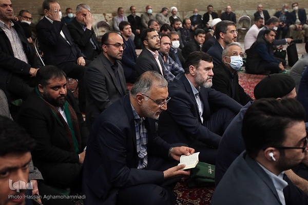 مراسم سومین روز درگذشت مرحوم عماد افروغ،  جامعه‌شناس و نماینده پیشین مجلس شورای اسلامی در مسجد امیر (ع)