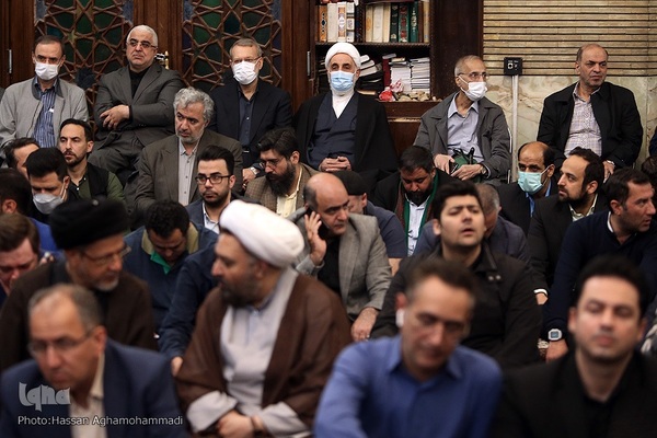 مراسم سومین روز درگذشت مرحوم عماد افروغ،  جامعه‌شناس و نماینده پیشین مجلس شورای اسلامی در مسجد امیر (ع)