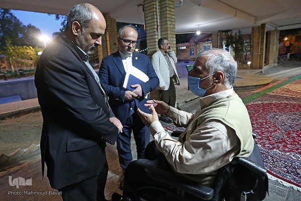 افطار جهادگران دانشگاهی با جانبازان آسایشگاه ثارالله