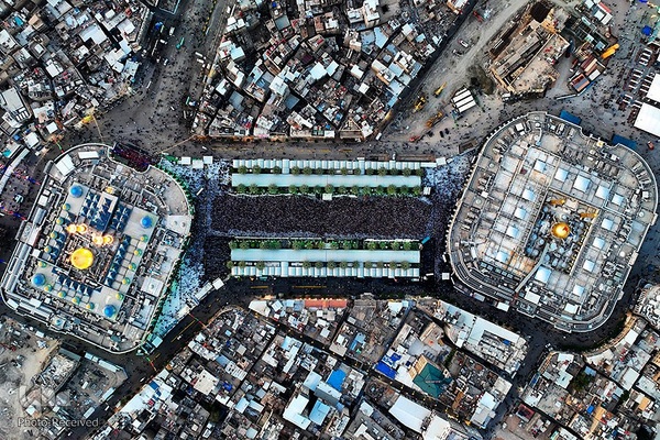 نماز عید فطر در بین‌الحرمین کربلای معلی