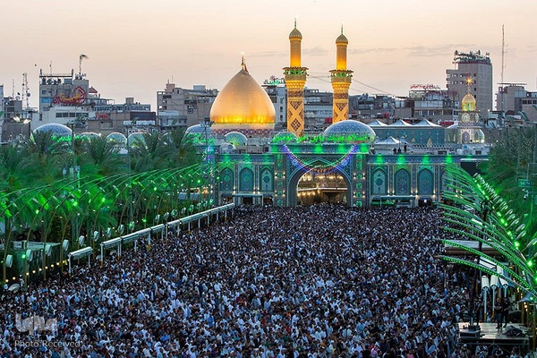 نماز عید فطر در بین‌الحرمین کربلای معلی