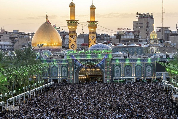 نماز عید فطر در بین‌الحرمین کربلای معلی