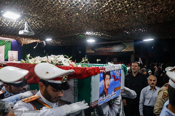 مراسم وداع با پیکر مطهر شهید «جانی بت اوشانا»