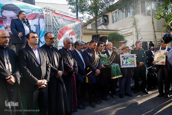 مراسم وداع با پیکر مطهر شهید «جانی بت اوشانا»