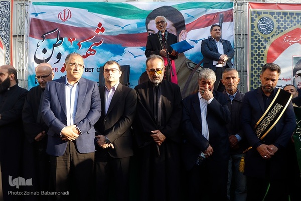 مراسم وداع با پیکر مطهر شهید «جانی بت اوشانا»