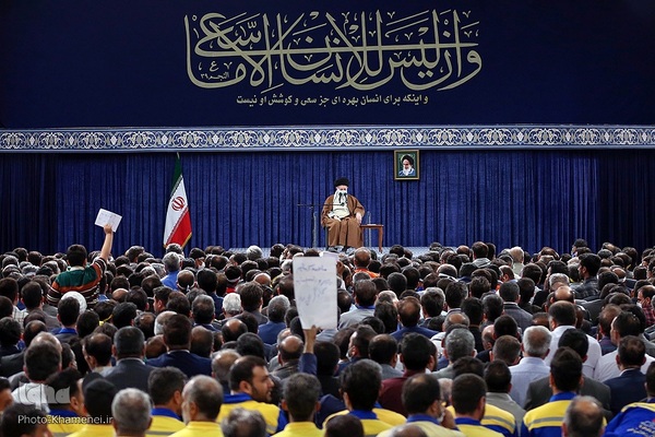 دیدار جمعی از کارگران با رهبر انقلاب