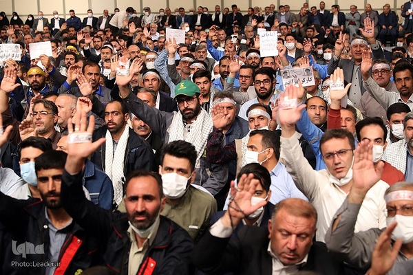 دیدار جمعی از کارگران با رهبر انقلاب