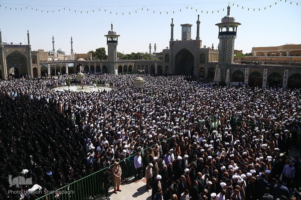 مراسم تشییع پیکر شهید آیت‌الله سلیمانی در شهر مقدس قم