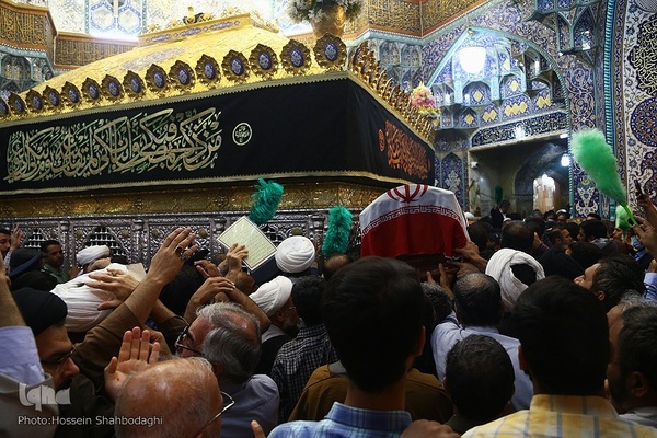 مراسم تشییع پیکر شهید آیت‌الله سلیمانی در شهر مقدس قم