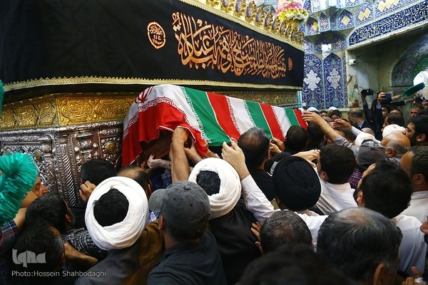 مراسم تشییع پیکر شهید آیت‌الله سلیمانی در شهر مقدس قم