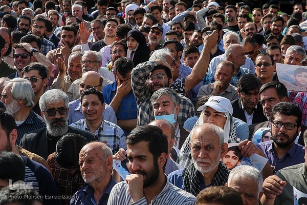 مراسم تشییع پیکر حمیدرضا الداغی، از شهدای مدافع امنیت و امر به معروف و نهی از منکر