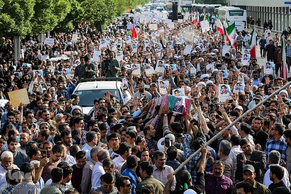 مراسم تشییع پیکر حمیدرضا الداغی، از شهدای مدافع امنیت و امر به معروف و نهی از منکر