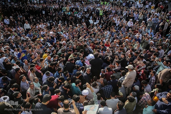 مراسم تشییع پیکر حمیدرضا الداغی، از شهدای مدافع امنیت و امر به معروف و نهی از منکر