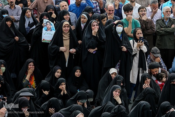 مراسم تشییع پیکر حمیدرضا الداغی، از شهدای مدافع امنیت و امر به معروف و نهی از منکر