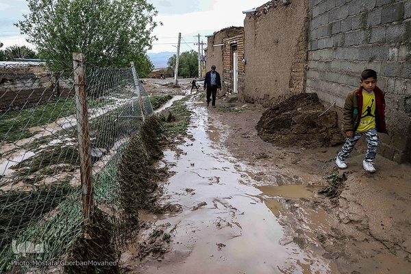 وقوع خسارت سنگین سیل به برخی روستاهای شهرستان اهر