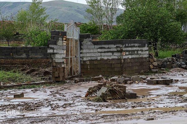 وقوع خسارت سنگین سیل به برخی روستاهای شهرستان اهر
