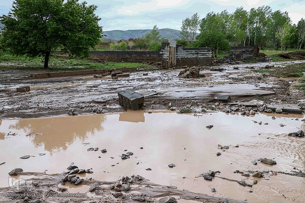 وقوع خسارت سنگین سیل به برخی روستاهای شهرستان اهر