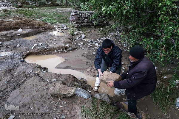 وقوع خسارت سنگین سیل به برخی روستاهای شهرستان اهر