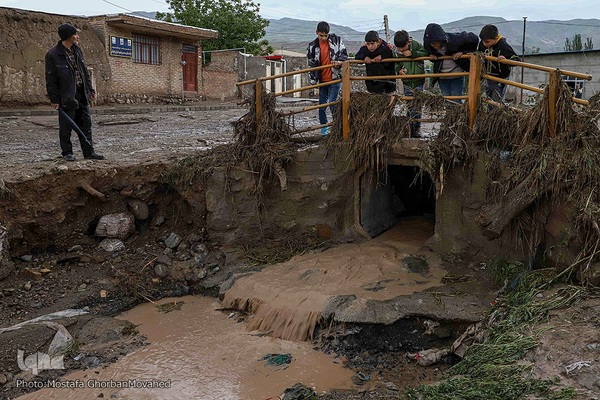 وقوع خسارت سنگین سیل به برخی روستاهای شهرستان اهر