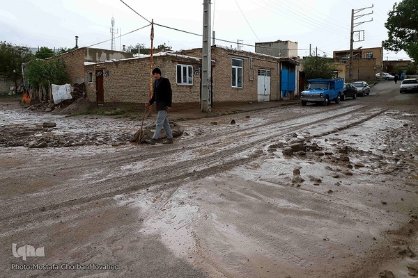 وقوع خسارت سنگین سیل به برخی روستاهای شهرستان اهر