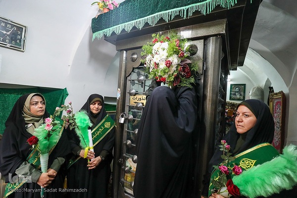 شادپیمایی دختران شیرازی در سالروز ولادت حضرت معصومه (س)