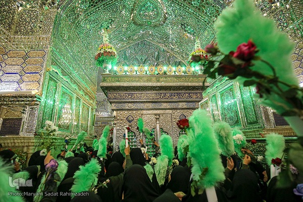 شادپیمایی دختران شیرازی در سالروز ولادت حضرت معصومه (س)