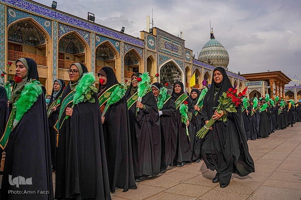 گلباران حرم مطهر حضرت شاهچراغ (ع)‎‎