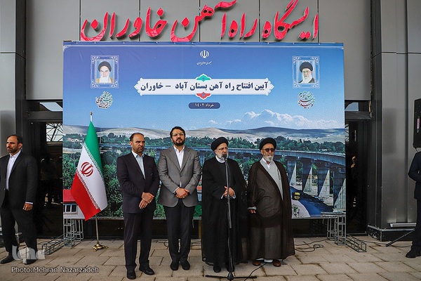 افتتاح راه‌آهن بستان‌آباد ـ خاوران در آذربایجان شرقی با حضور رئیس‌ جمهور‎‎