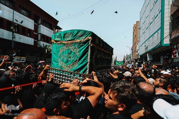 تشییع تابوت نمادین حوضه حکمت امام محمد جواد