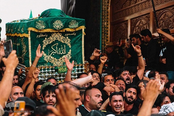 تشییع تابوت نمادین حوضه حکمت امام محمد جواد