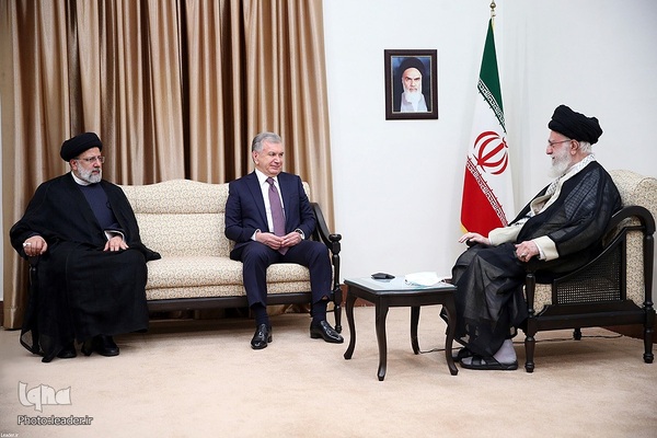 دیدار رئیس جمهور ازبکستان با رهبر انقلاب