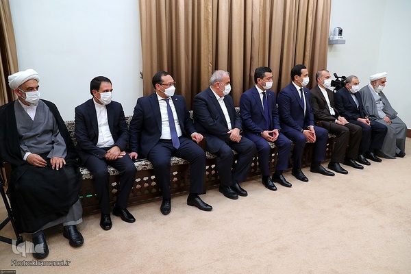 دیدار رئیس جمهور ازبکستان با رهبر انقلاب