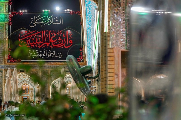 سیاه پوش شدن حرم علوی در سالروز شهادت امام جواد(ع)