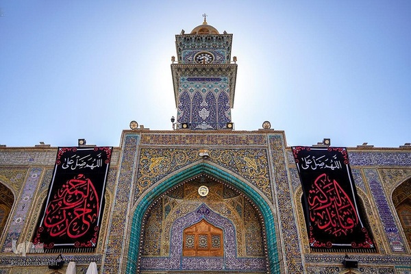 سیاه پوش شدن حرم علوی در سالروز شهادت امام جواد(ع)