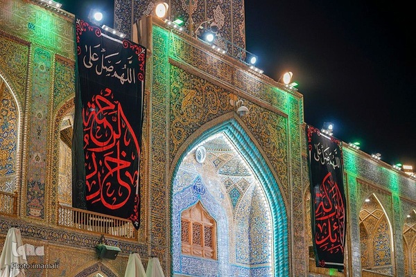 سیاه پوش شدن حرم علوی در سالروز شهادت امام جواد(ع)
