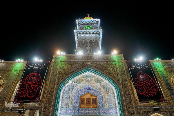 سیاه پوش شدن حرم علوی در سالروز شهادت امام جواد(ع)